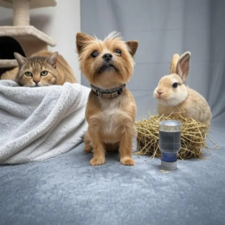 Ikony przedstawiające psa, kota i małe zwierzęta